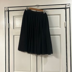 Black tulle skirt
